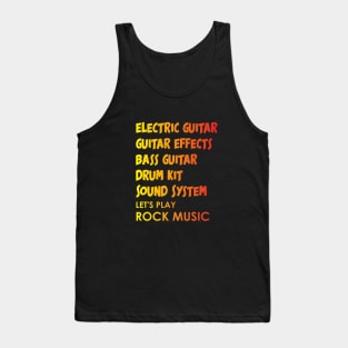 Rock music equipment Tank Top